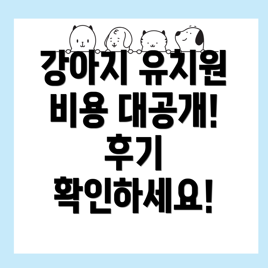 강아지 유치원