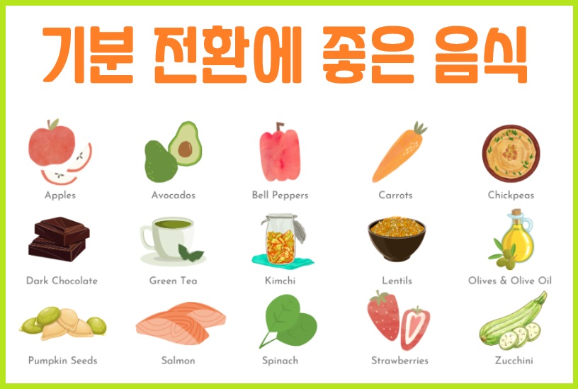 기분 전환에 좋은 음식