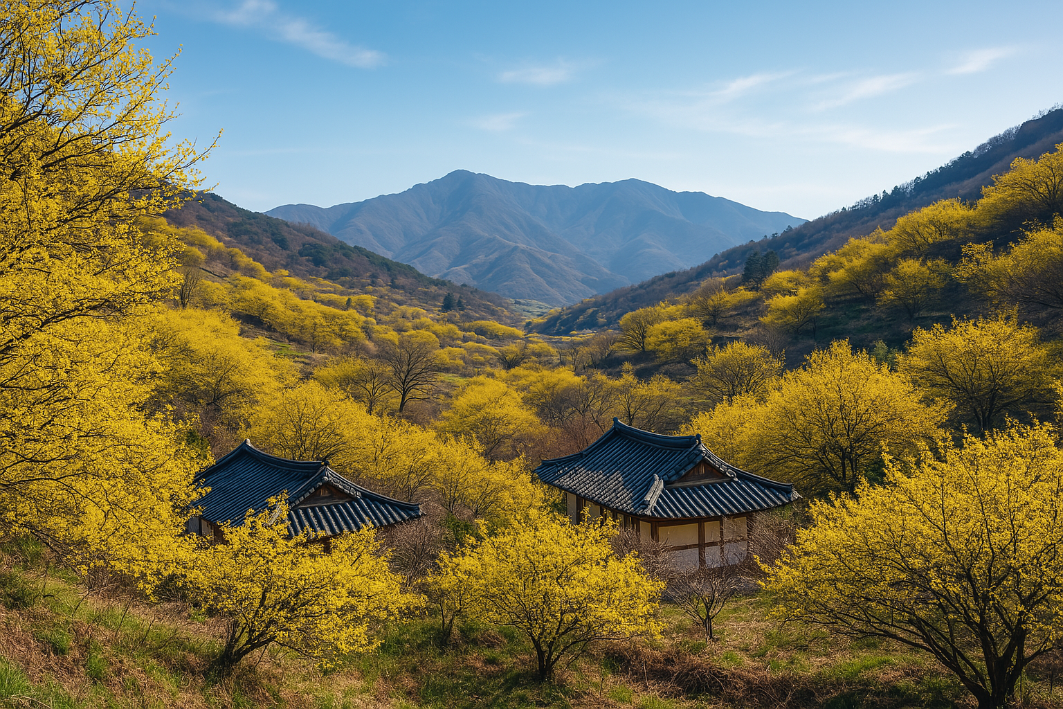 전남 구례 산수유마을