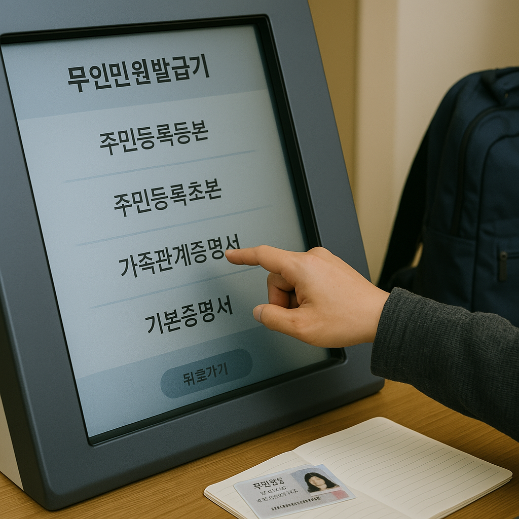 무인민원발급기 관련 사진