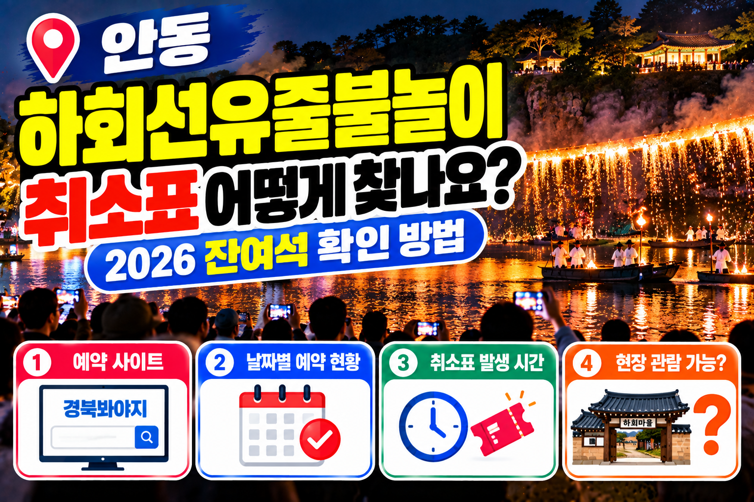 안동 하회선유줄불놀이 취소표