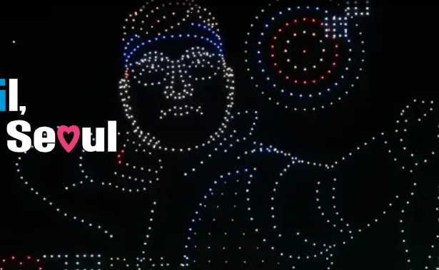 드론라이트쇼 이미지