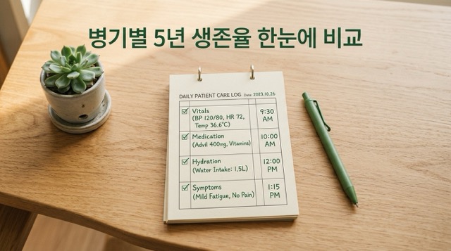 담도암 병기별 5년 생존율 치료법 비교 정리 이미지"