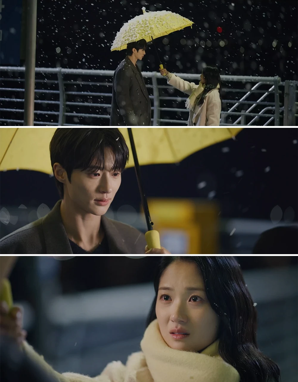 선재에게-노란우산을-씌워주는-솔이
