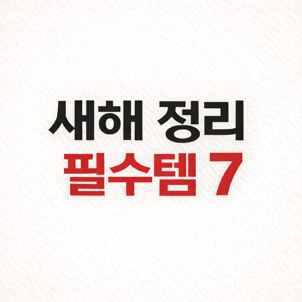 새해 정리에 도움 되는 필수템 7가지|병오년 대청소 준비물