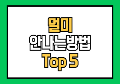 멀미 안나는 방법