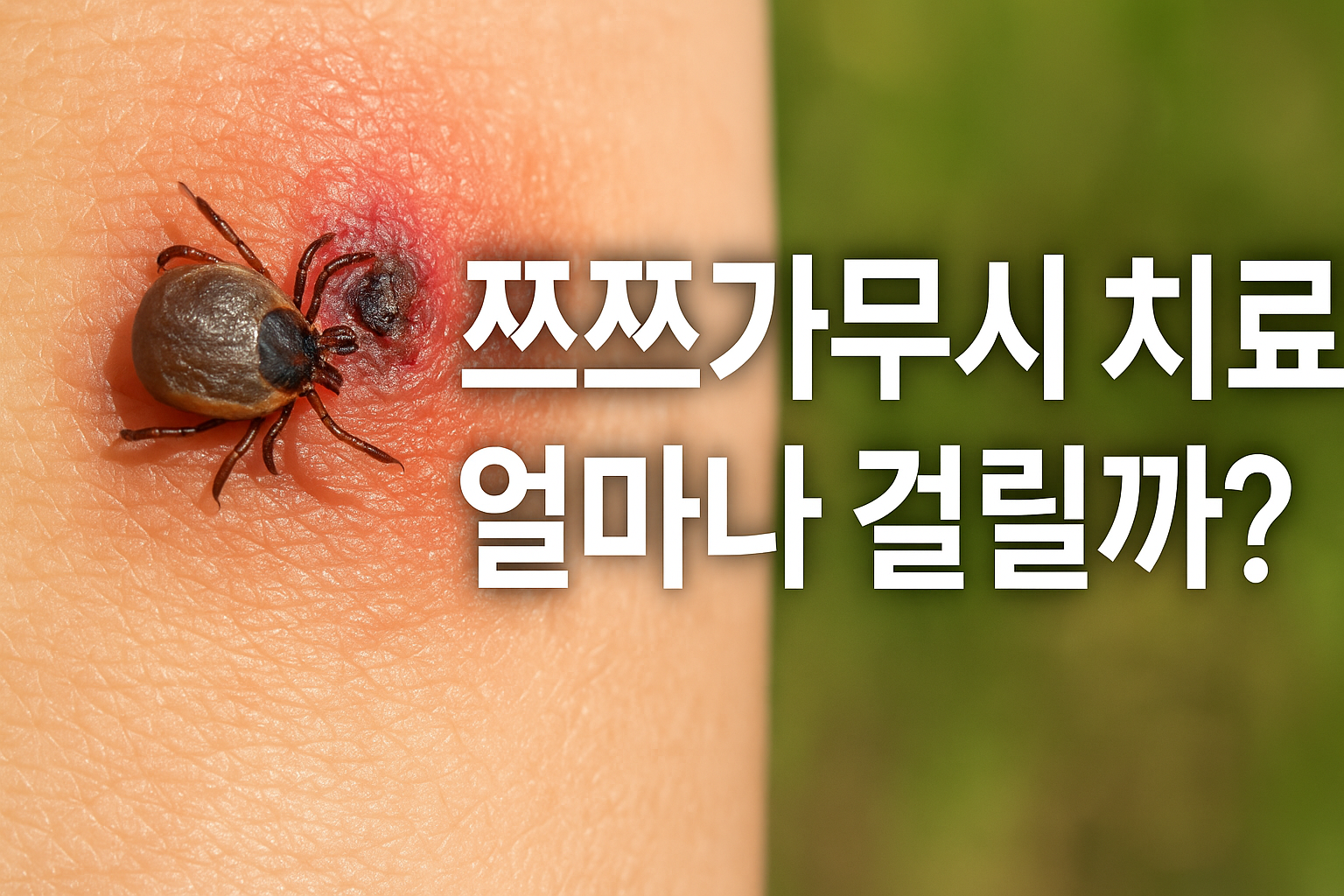 쯔쯔가무시 치료 기간