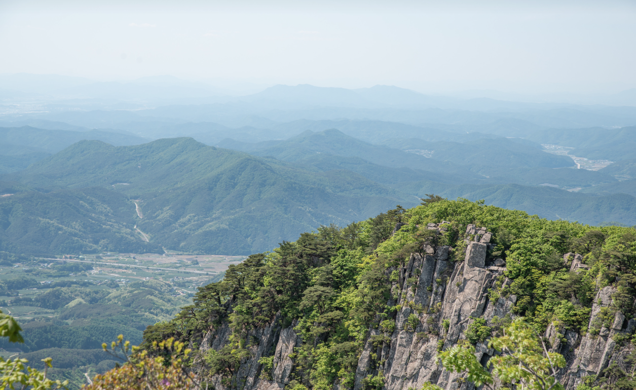 군위 팔공산 전경
