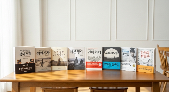 추천 이력이 정리된 표를 보는 장면