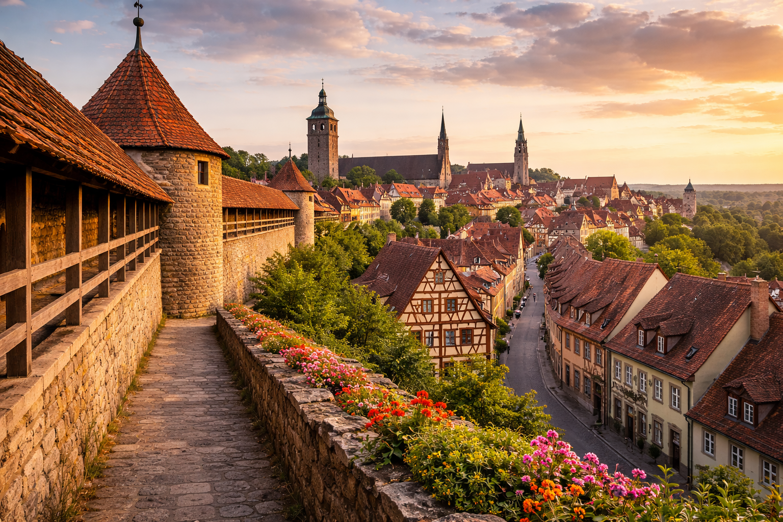로텐부르트 성벽 사진