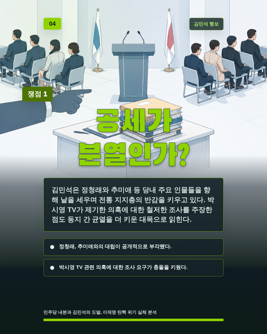 공세가 분열인가?