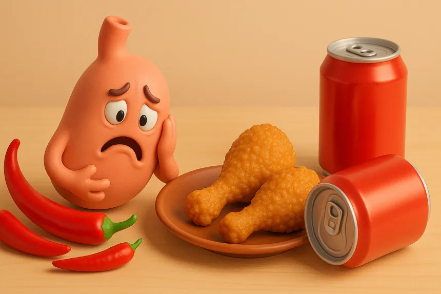 위궤양에 나쁜 음식