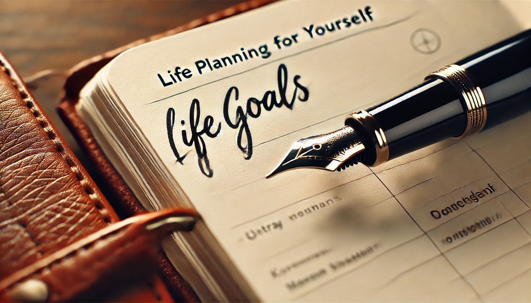 나를 위한 인생 계획 세우기