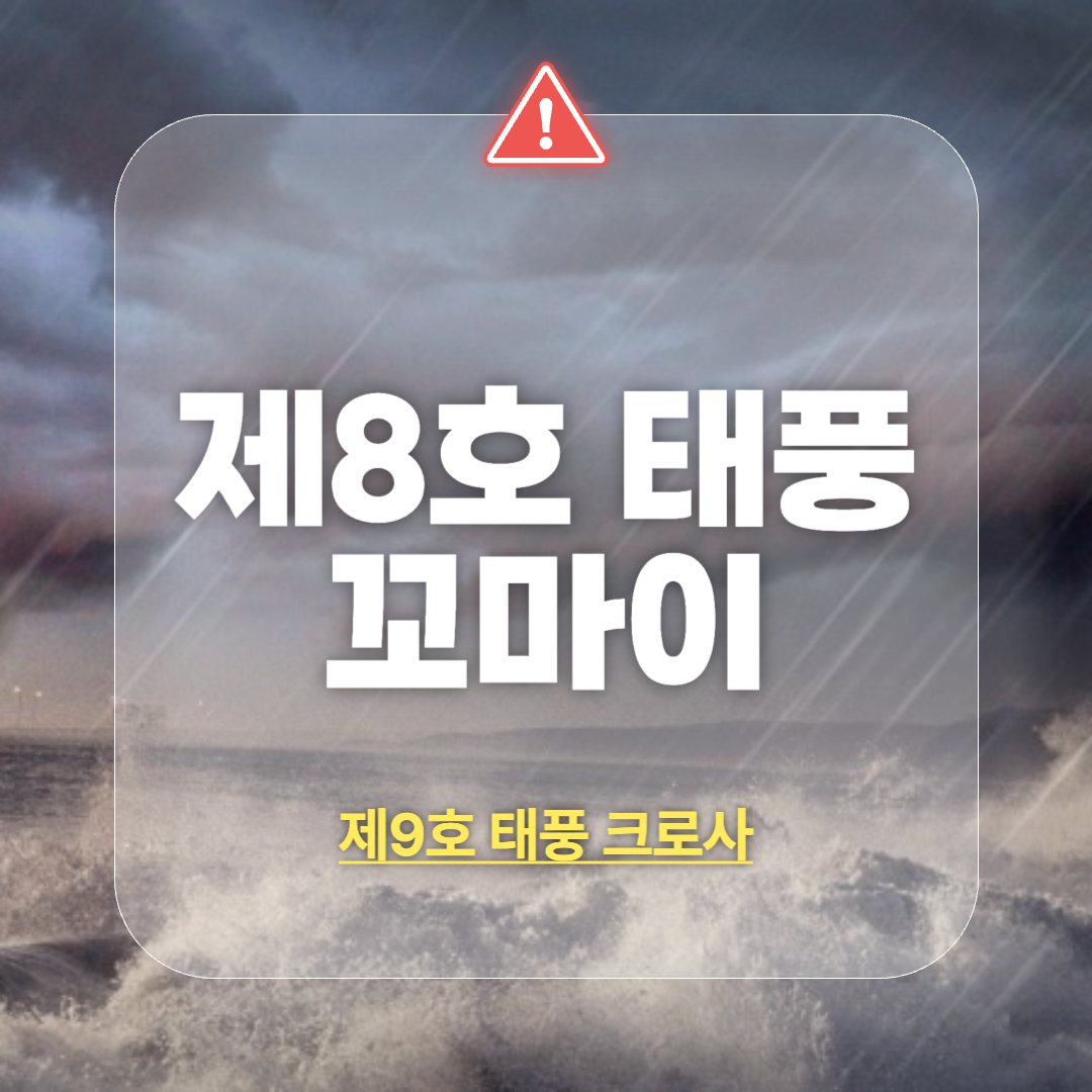 제8호태풍_꼬마이_제9호태풍_크로사
