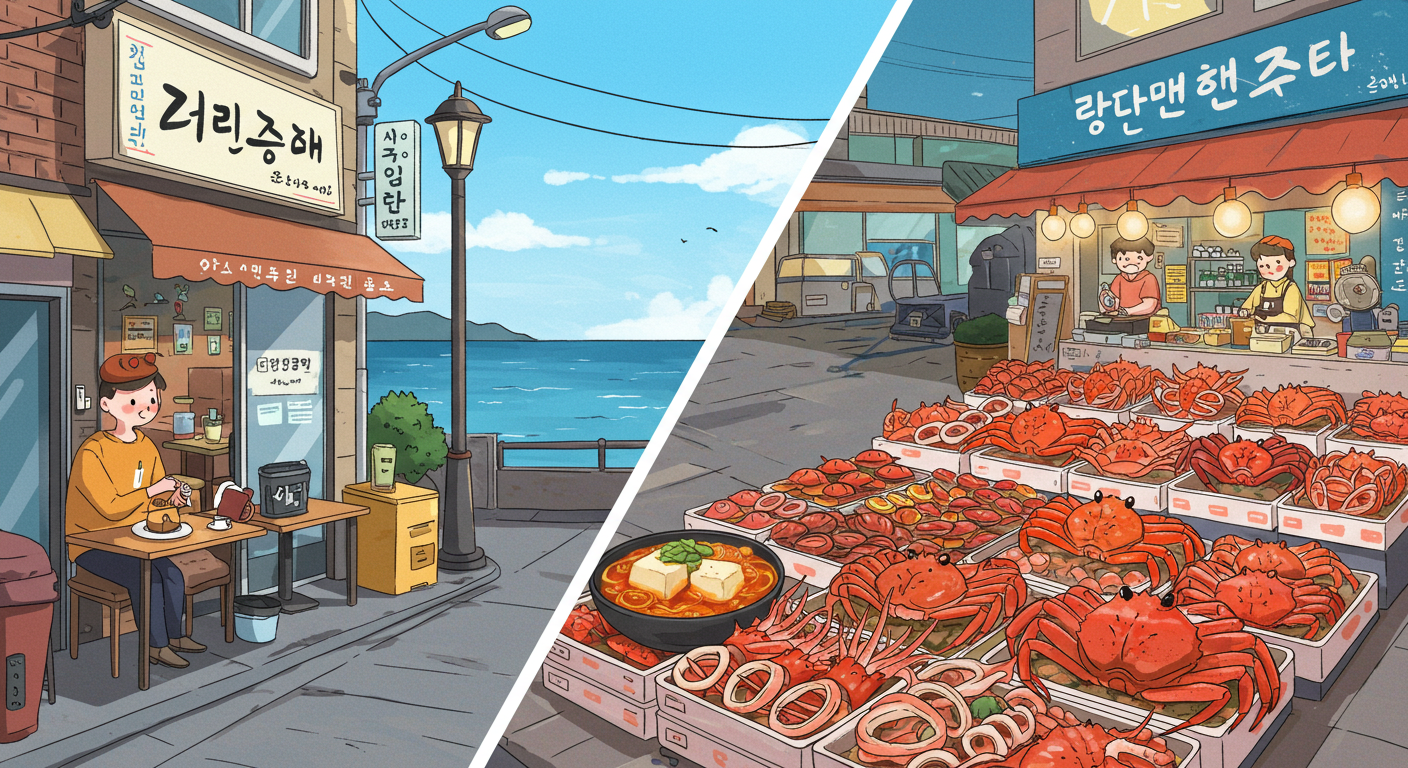 강릉&middot;속초 맛집, 초당순두부와 붉은대게