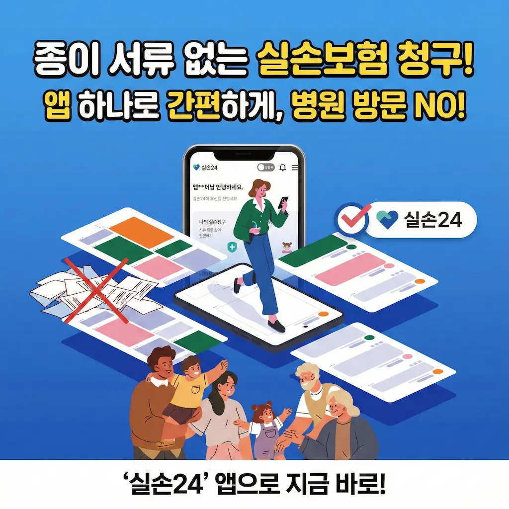 실손보험 실비청구 종이서류 없이 간단하게 청구하는 방법 알아가세요