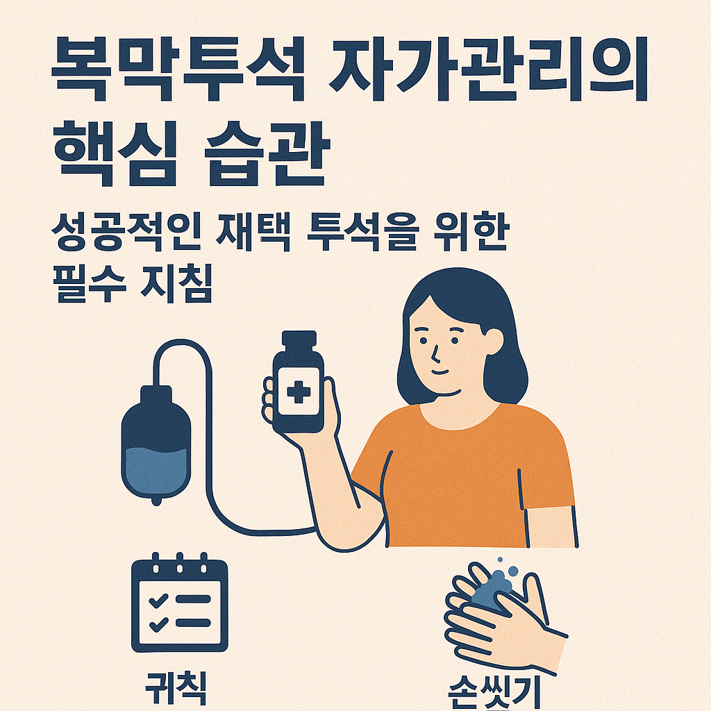 복막투석 자가관리의 핵심 습관: 성공적인 재택 투석을 위한 필수 지침