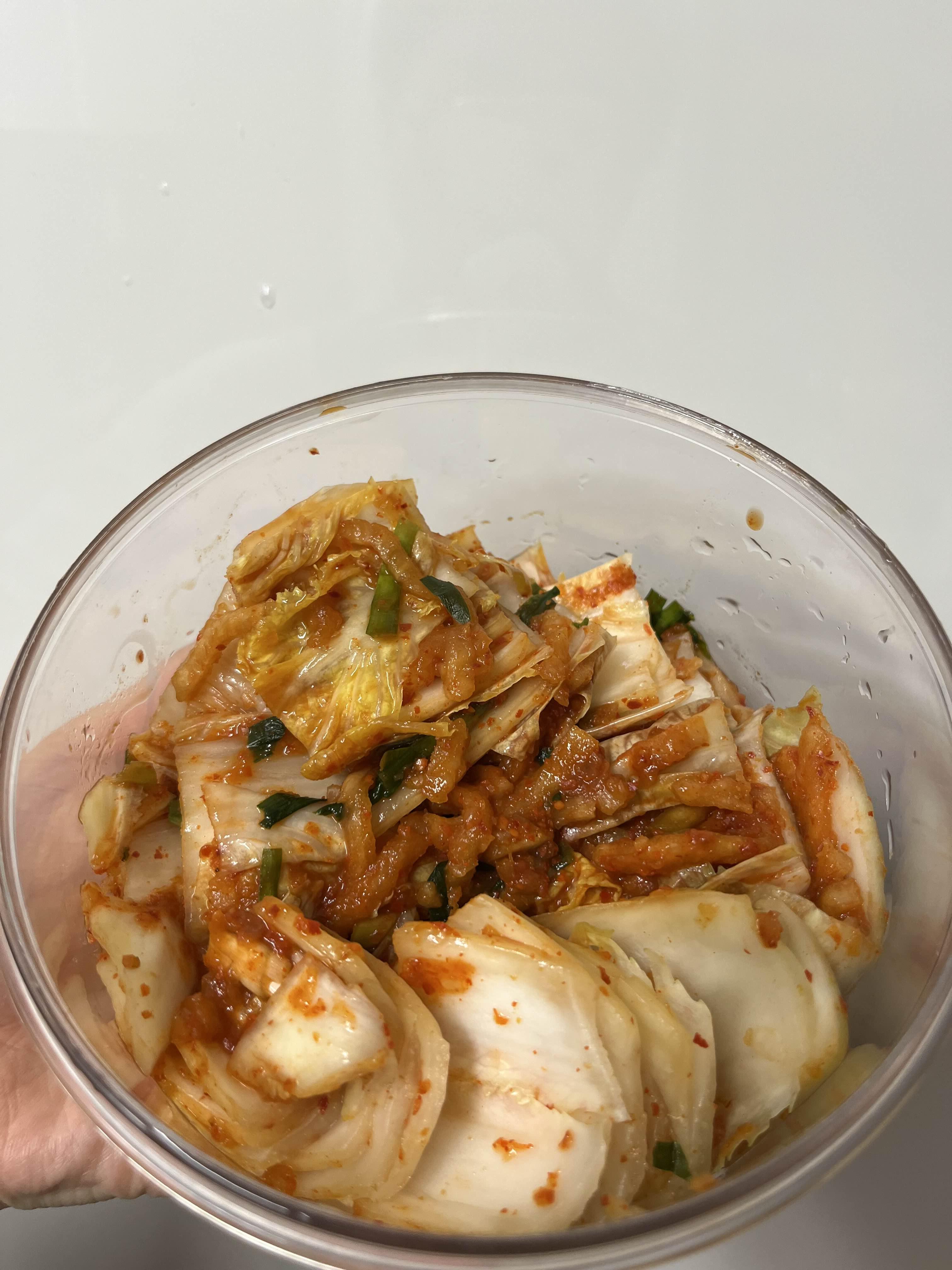 홍진경 더김치 1일차 김치상태 사진