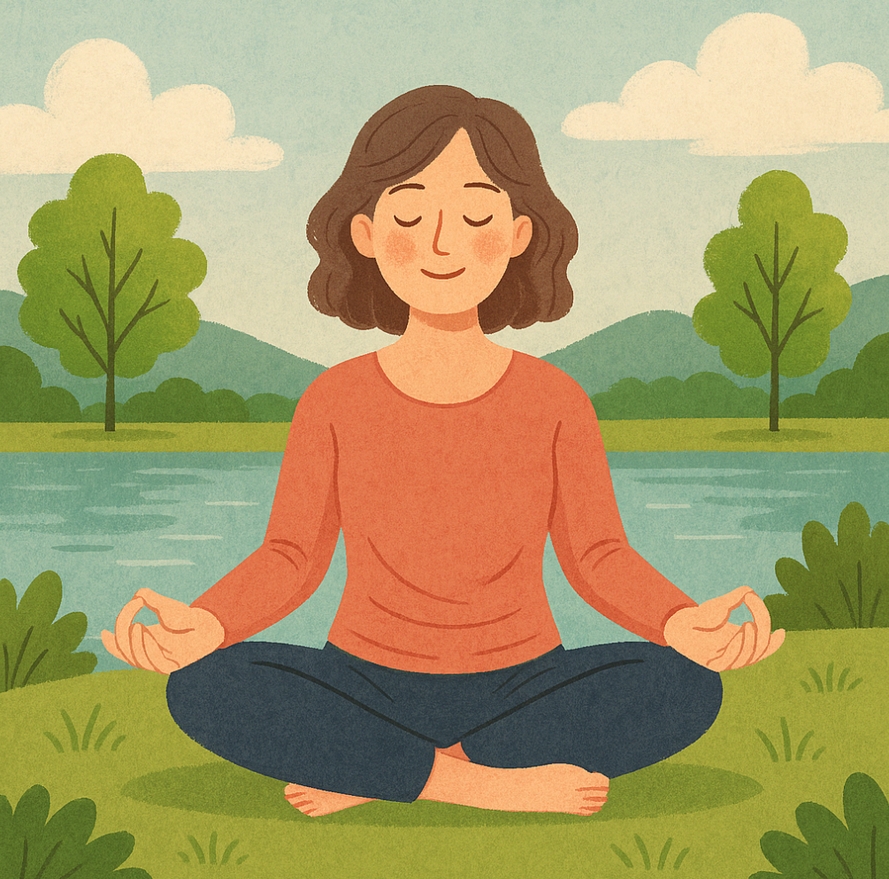 심호흡 명상 요가 가벼운 스트레칭