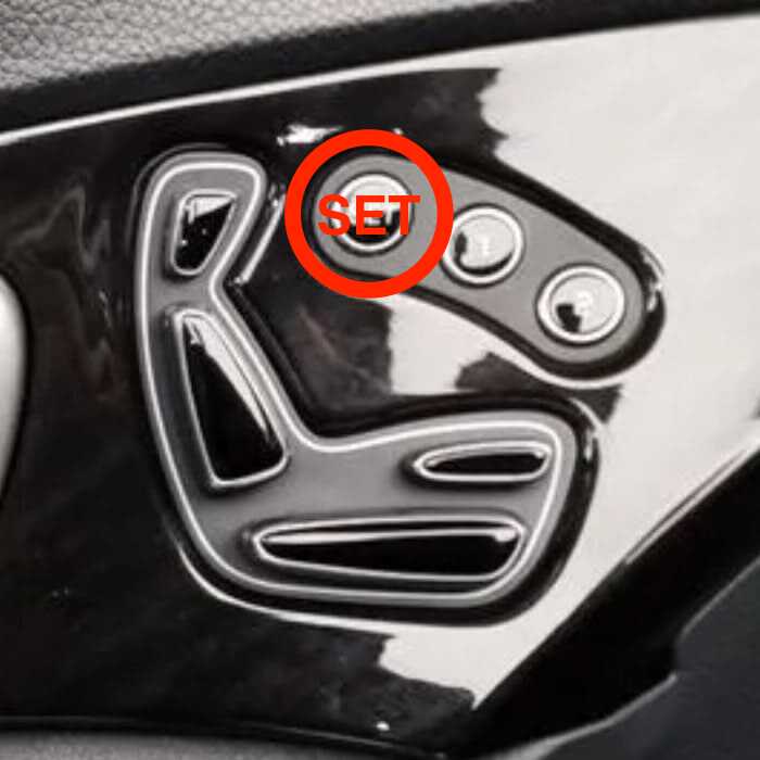 현대 그랜저HG 메모리 시트 설정 - SET 버튼