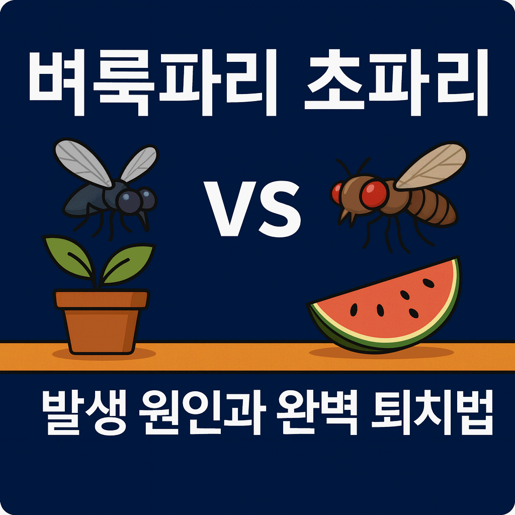 벼룩파리 vs 초파리, 발생 원인과 완볍 퇴치법
