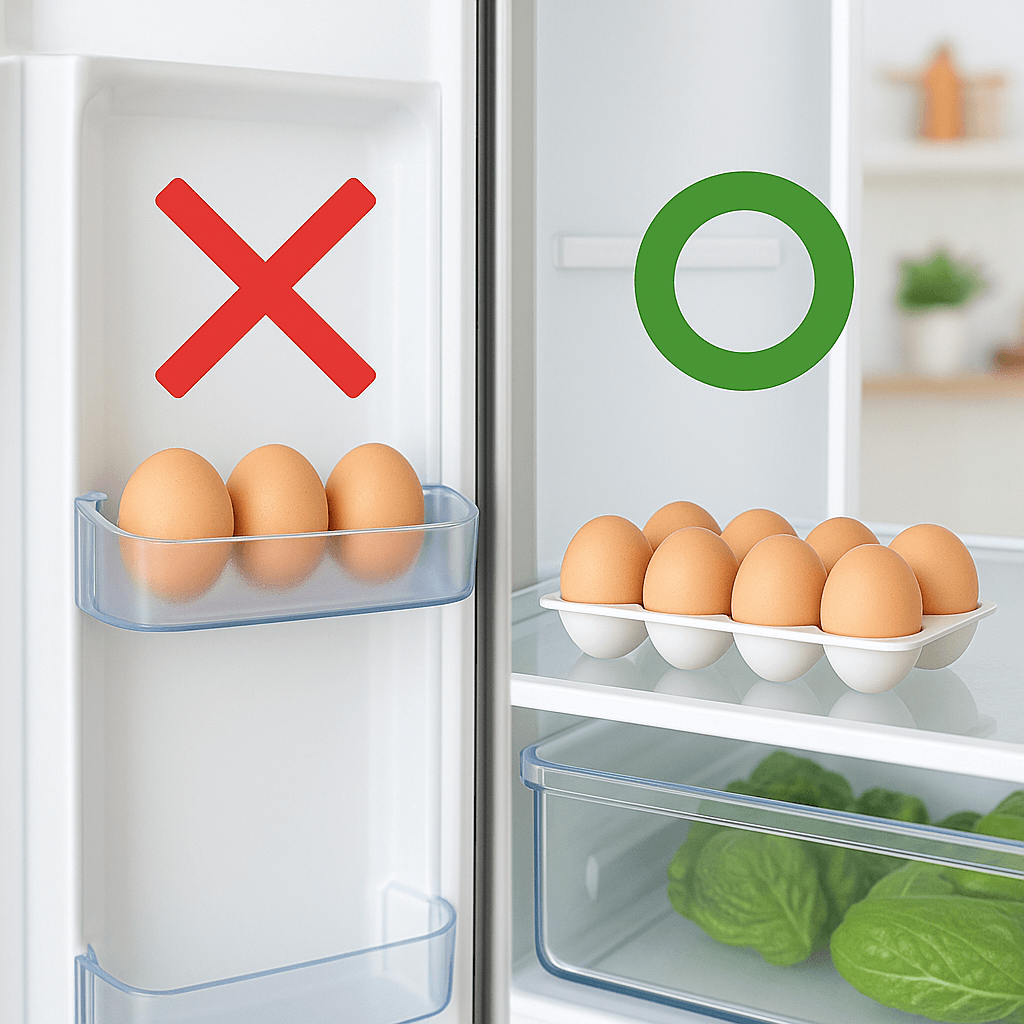 냉장고 문 칸에 보관하면 안 되는 이유