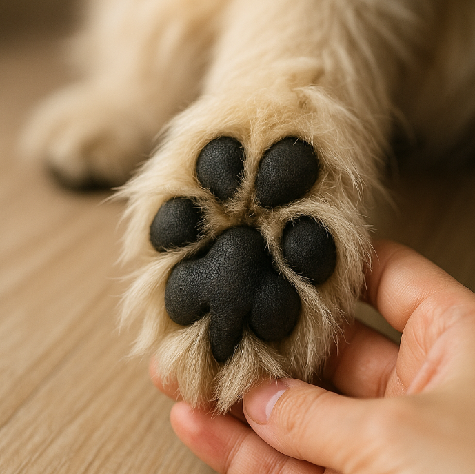 강아지 발 이미지