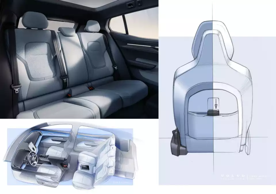 EX30의 2열은 보통의 SUV와 다릅니다(출처 : 볼보자동차).