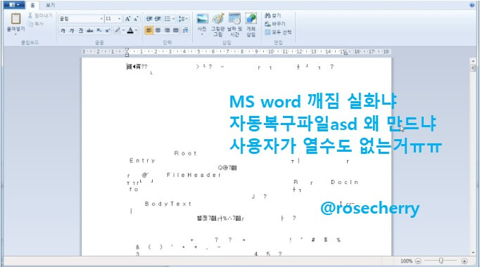 MS-word로-asd파일-열었을때-깨진화면
