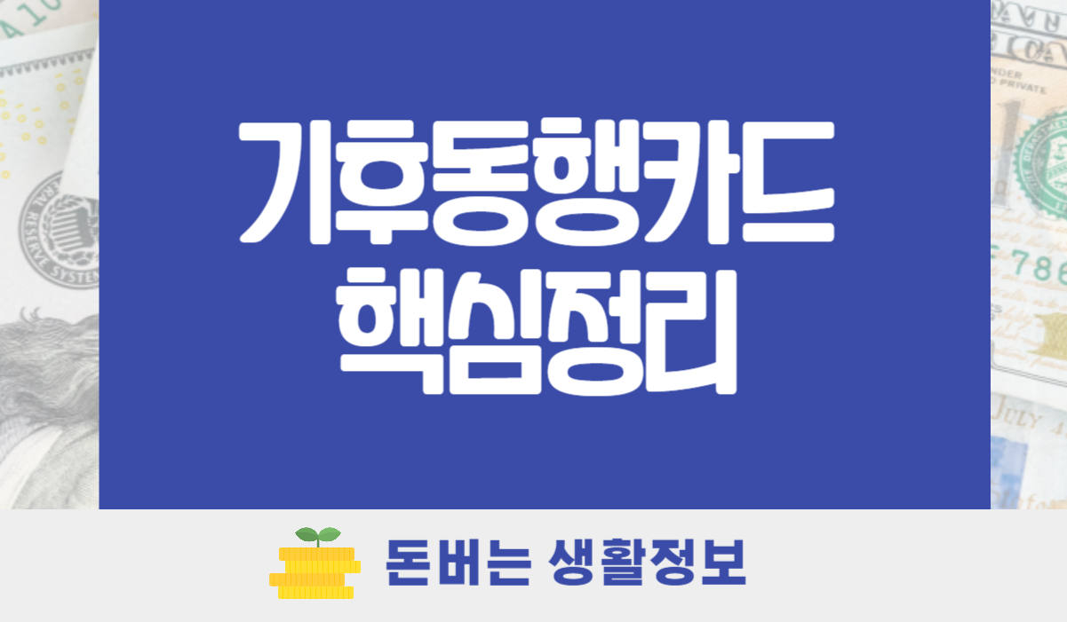 기후동행카드 신청