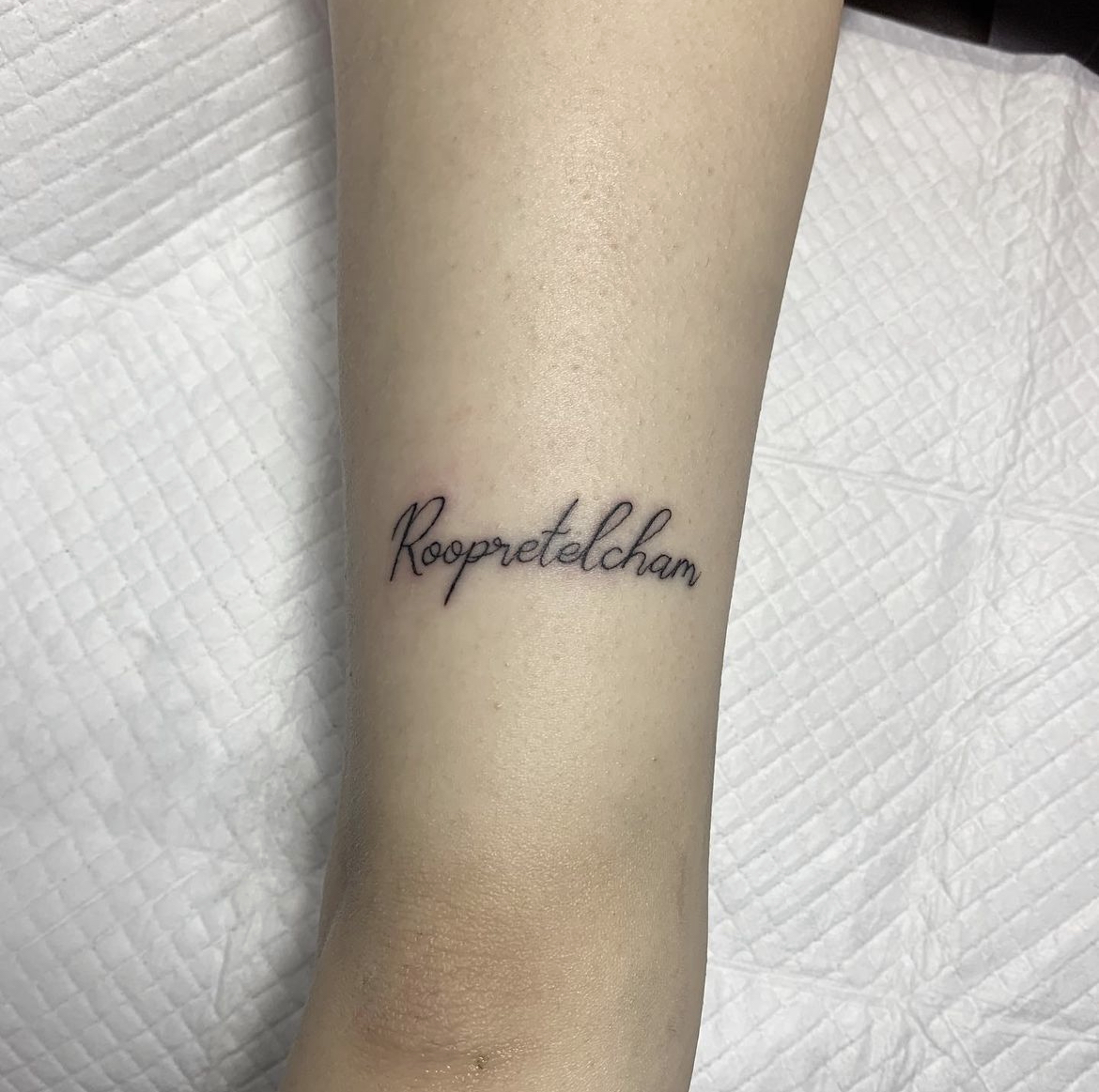 lettering tattoo