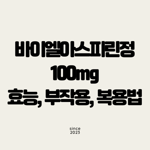 바이엘아스피린정 100mg