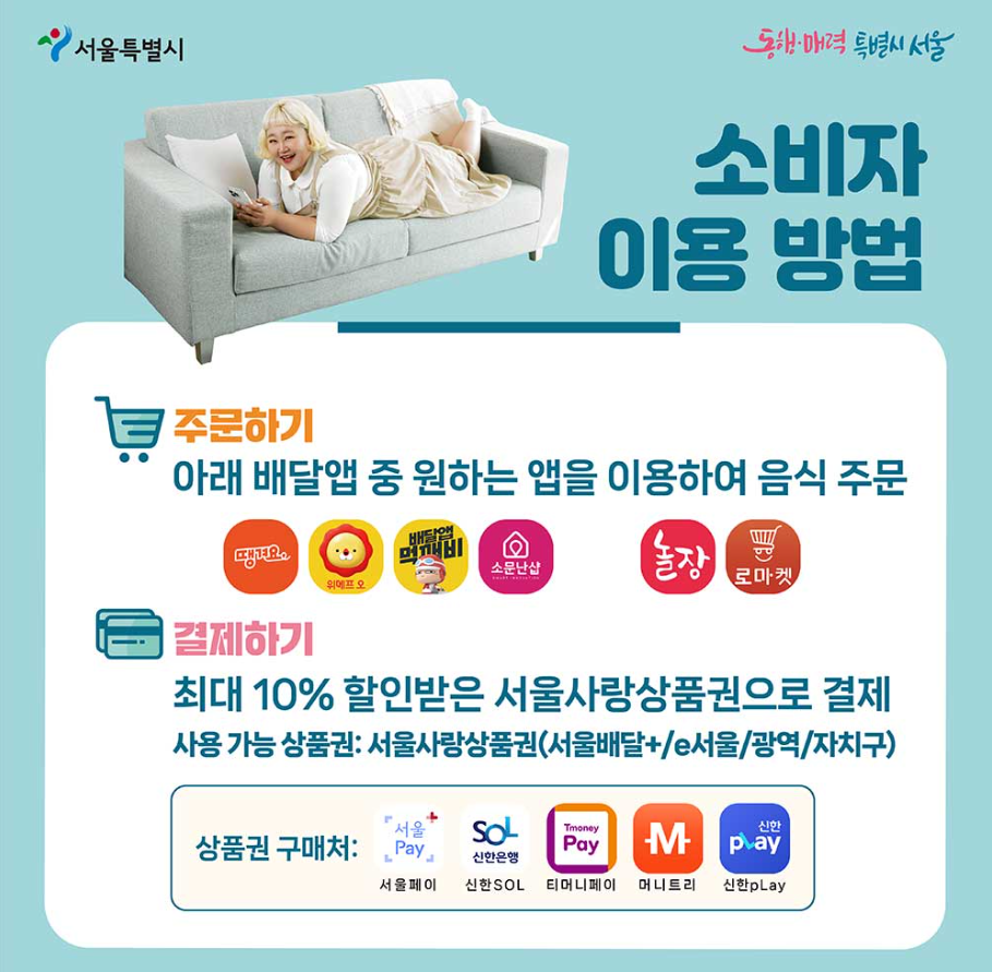 서울배달플러스 소비자 이용방법