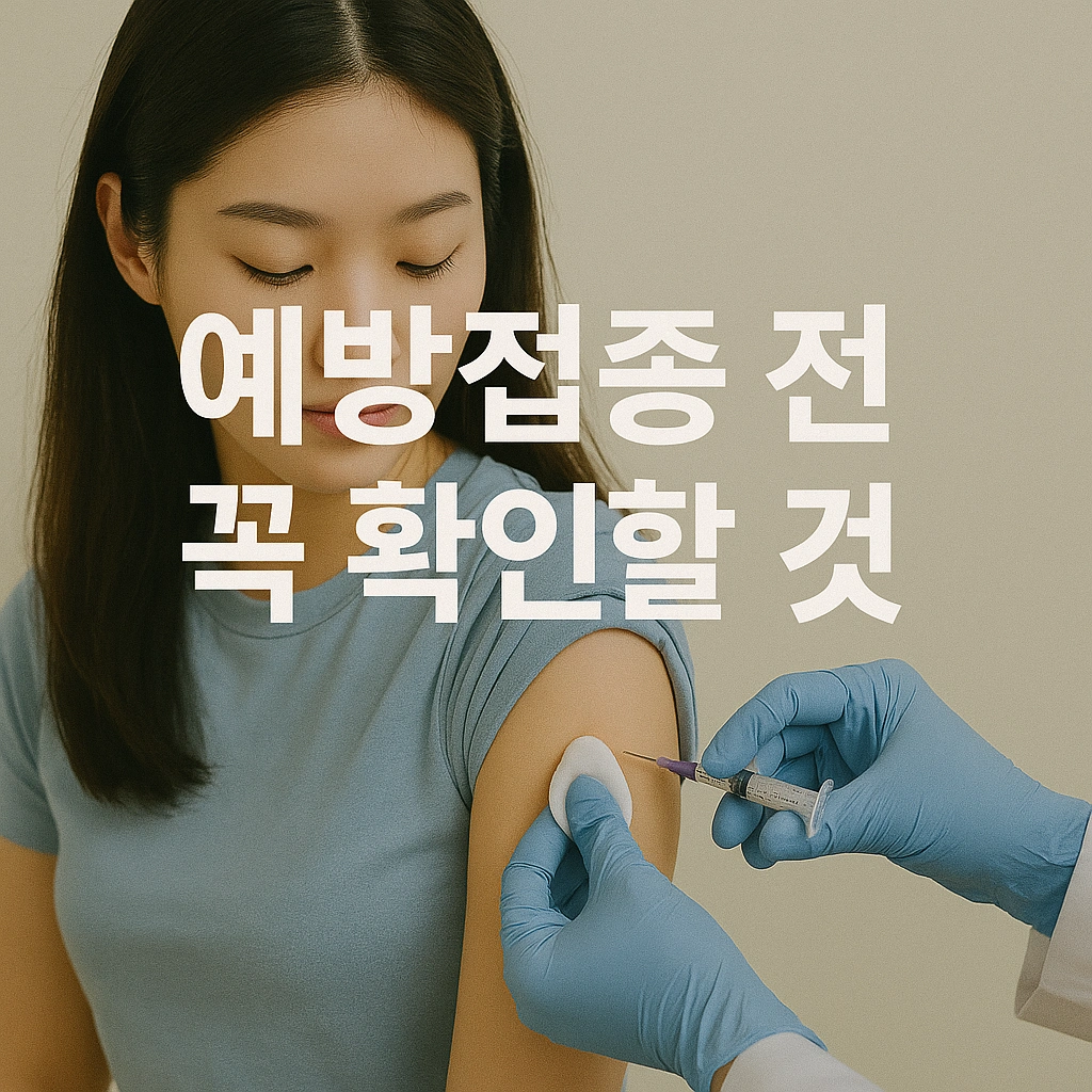 예방접종 부작용 생기면 누가 책임지나요 꼭 알아야 할 접종 전 주의사항