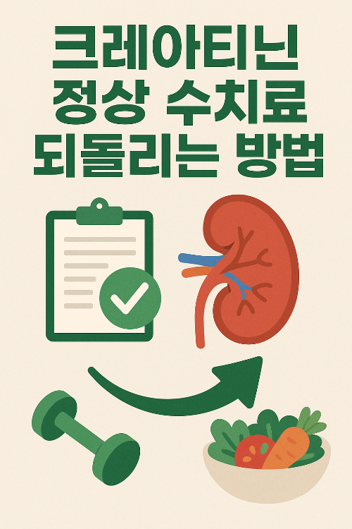 건강한 신장과 크레아티닌 수치 관계