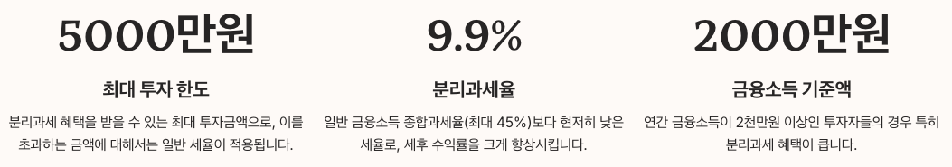 분리과세 혜택과 세제 최적화 전략 섹션 정리 이미지