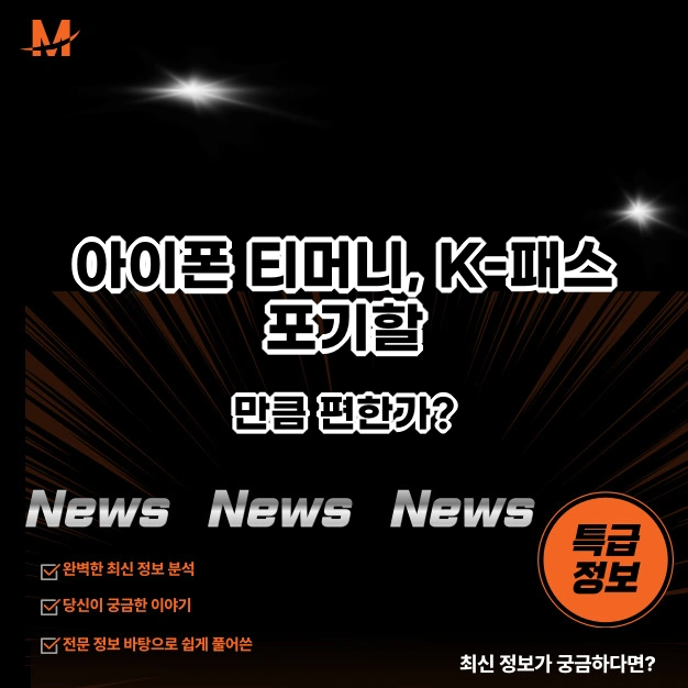 아이폰 티머니 K-패스