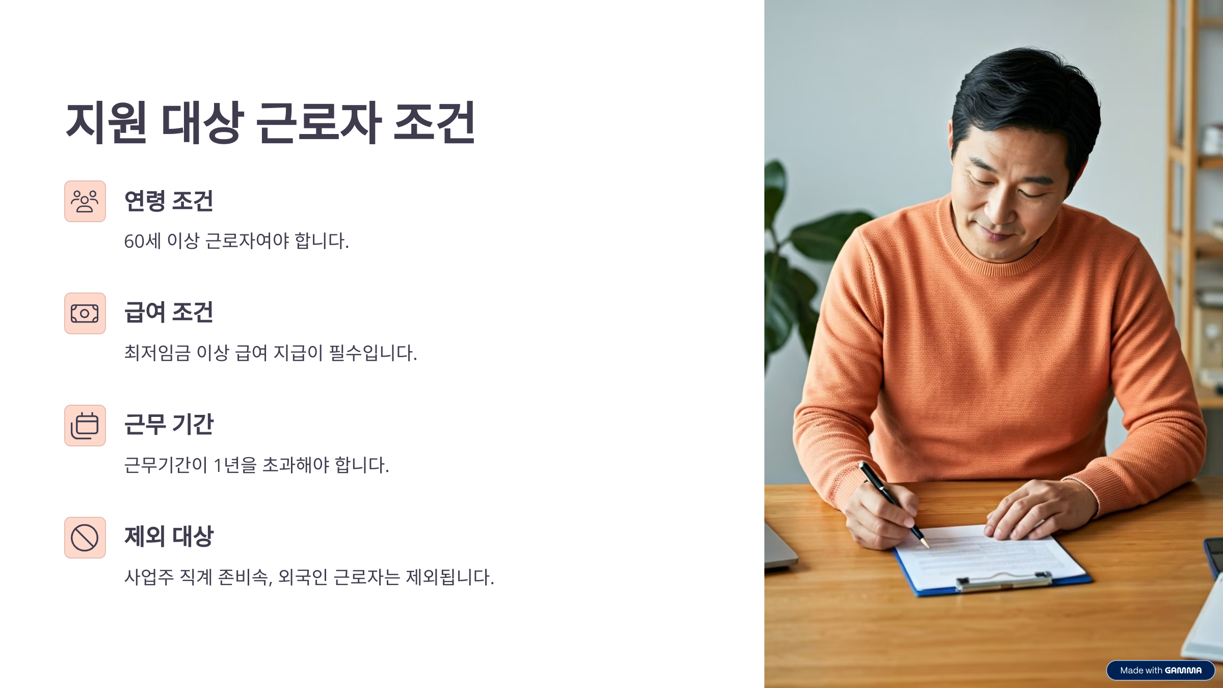 60세 이상 고령자 고용지원금