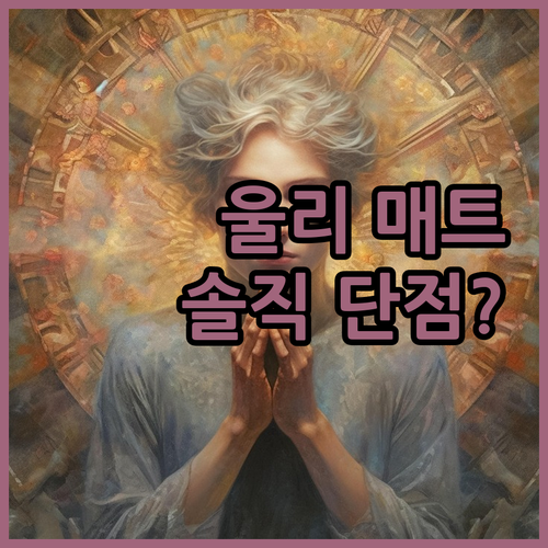 울리 구루구루 강아지 매트 내돈내산 ..