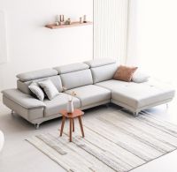 웰퍼니쳐 미스티코 극세사 카우치 가죽 4인 소파 좌형