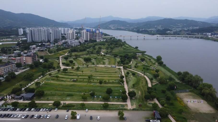 양평 파크골프장 드론뷰