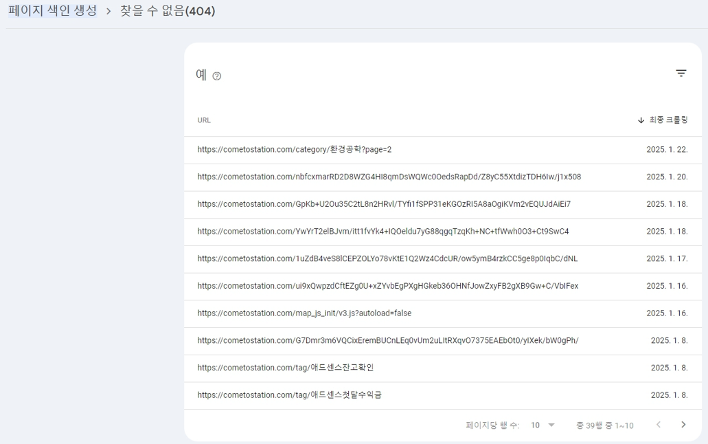 티스토리 서치콘솔 페이지 색인이 생성되지 않는 이유 문제해결 시도 1편