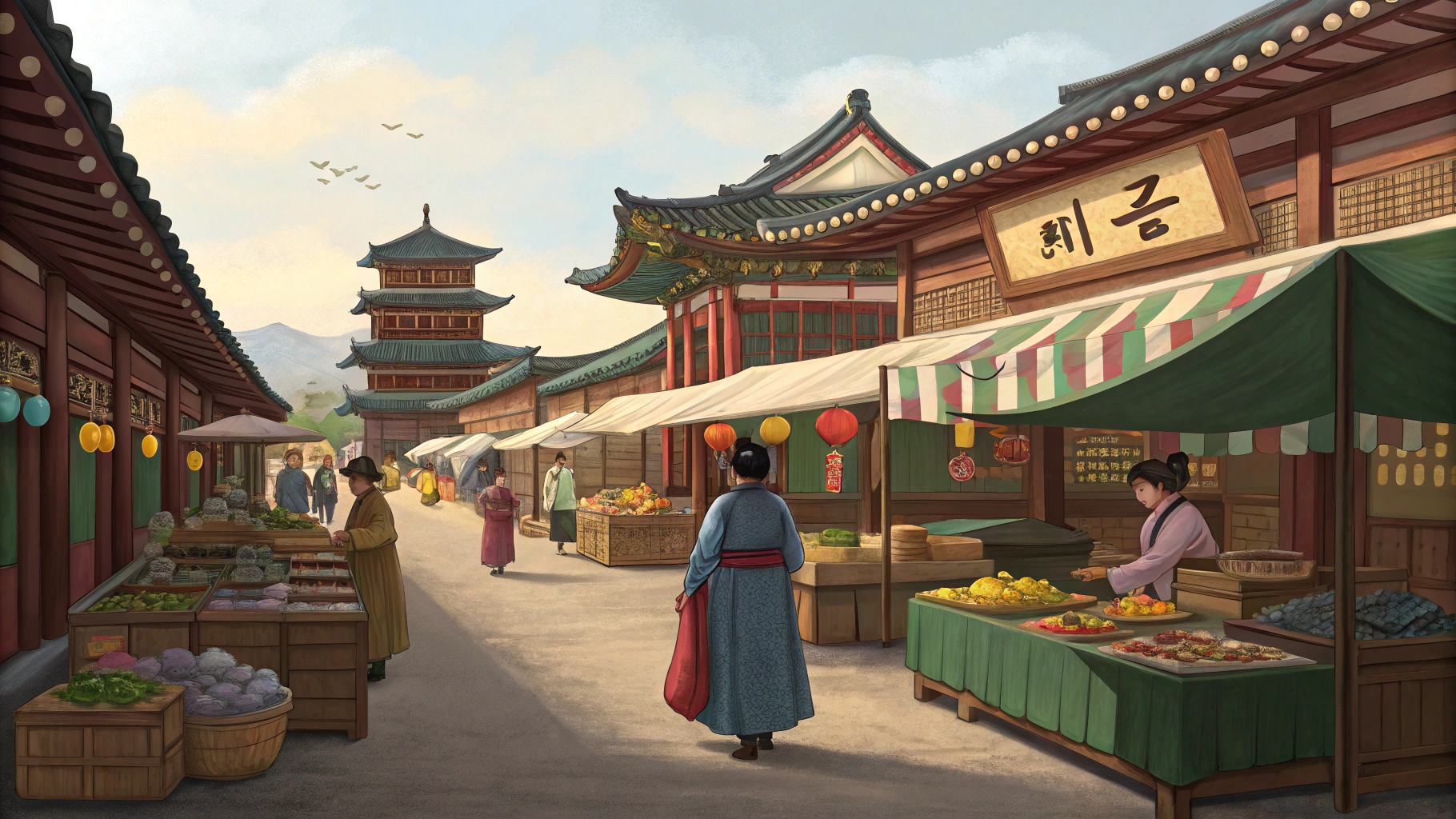 관련이미지 시장의 모습