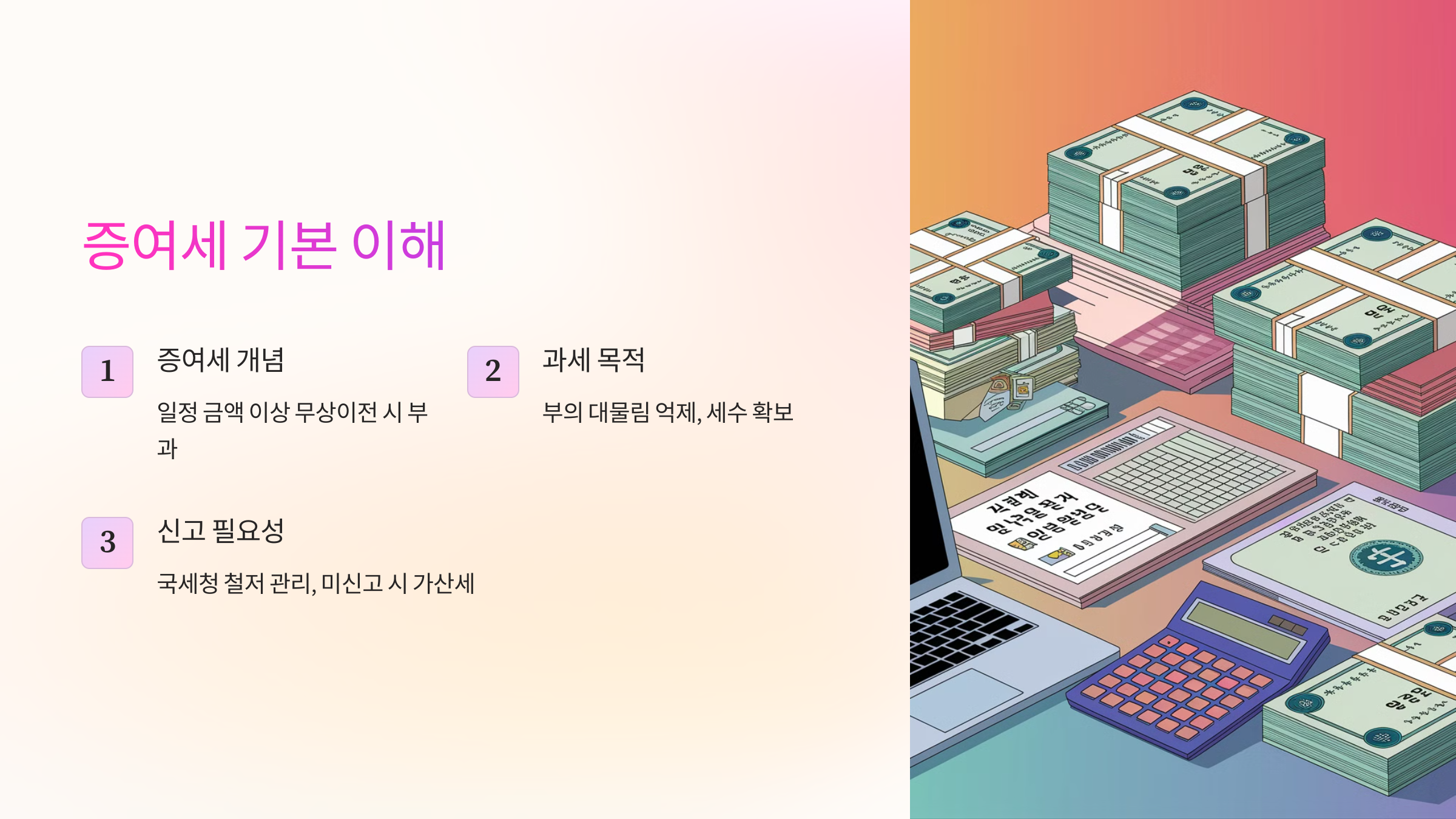 증여세 기본 이해