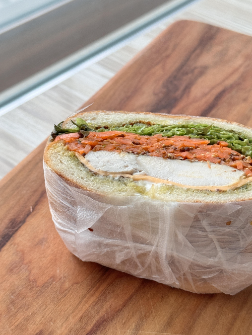 당근라페 베이글 샌드위치