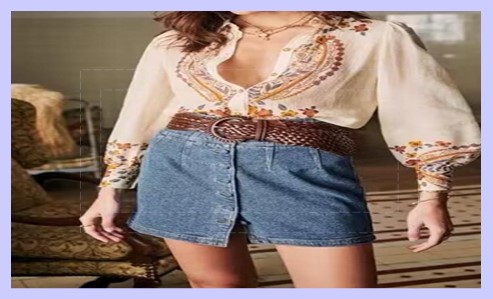 보헤미안 스타일 블라우스