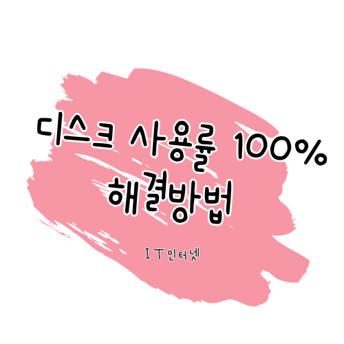 디스크 사용률 100% 문제 해결