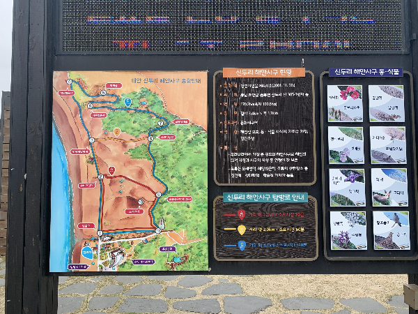 신두리 해안 사구 지도