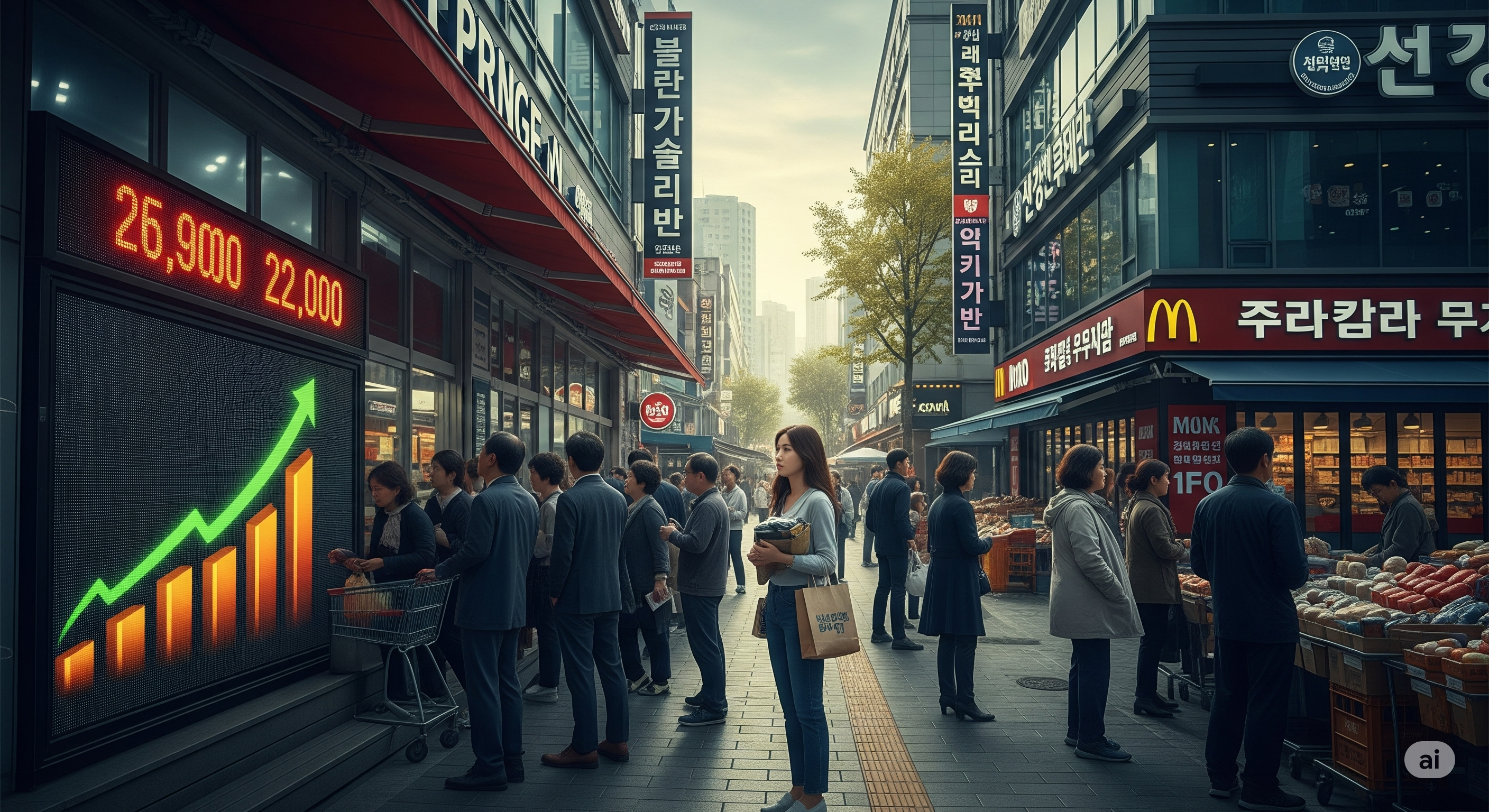 "물가상승, 어디까지 올라갈까?"에 대한 이미지입니다.