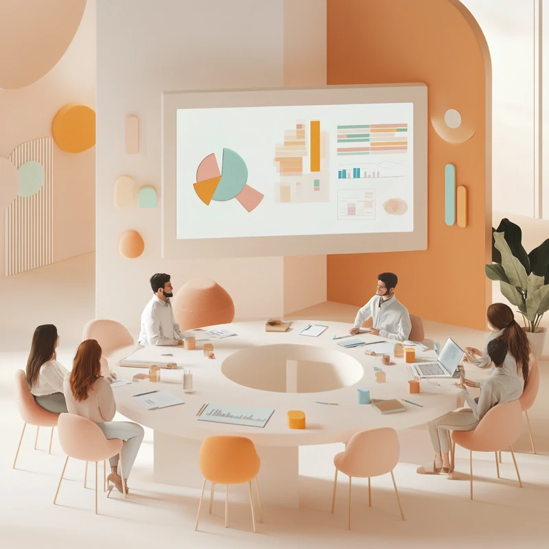 금융 전문가가 젊은 투자자들에게 연금 ETF 수익률과 위험 그래프를 실전에서 설명하면서 장기 수익, 투자 리스크, 자산 관리, 피드백 받는 분위기가 어우러진 상황